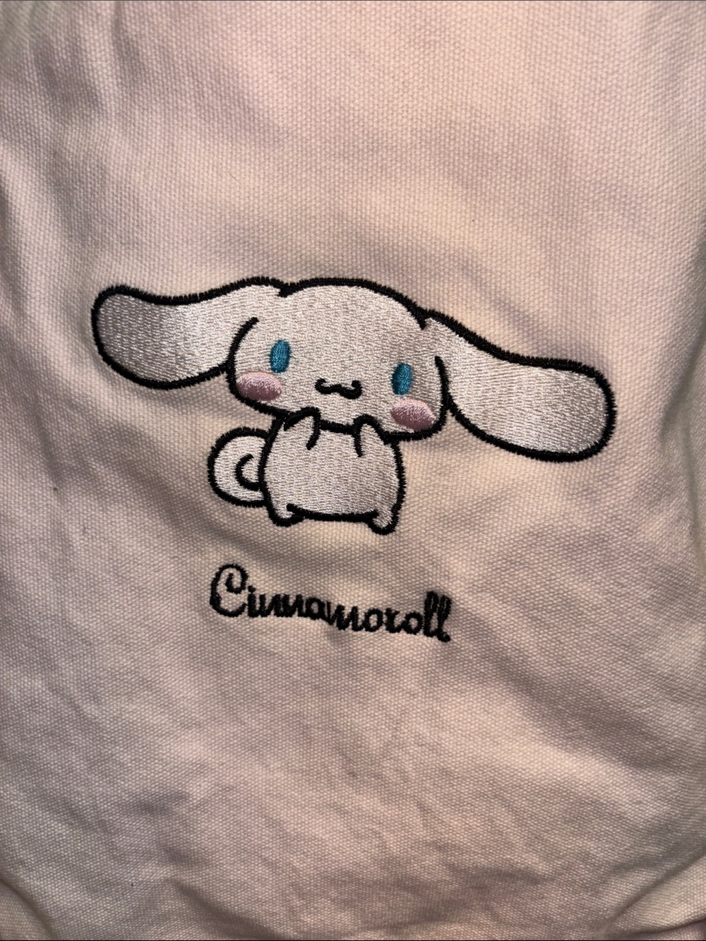 Sanrio Cinnamoroll Pink Canvas Tote convertible strap shoulder crossbody - Picture 3 of 6